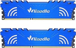 DDR3 RAM 16GB Kit (2x8GB) 1600MHz CL11 UDIMM, Desktop Memory Module PC3-12800 240-Pin 1.5V 2Rx8 Dual Rank Non-ECC Unbuffered PC Computer RAM Stick Upgrade - Blue