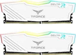 T-Force Delta RGB DDR4 16GB (2x8GB) 3200MHz (PC4-25600) CL16 Desktop Memory Module ram White - TF4D416G3200HC16CDC01