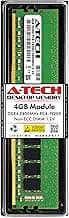A-Tech 4GB DDR4 2400 MHz UDIMM PC4-19200 (PC4-2400T) CL17 DIMM Non-ECC Desktop RAM Memory Module
