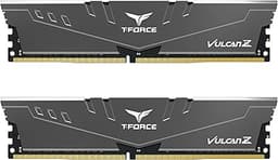 TEAMGROUP T-Force Vulcan Z DDR4 16GB Kit (2x8GB) 3600MHz (PC4-28800) CL18 Desktop Memory Module Ram TLZGD416G3600HC18JDC01 - Gray