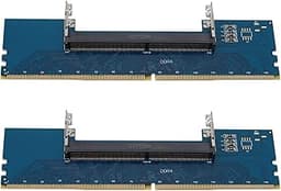 2X Laptop DDR4 SO-DIMM to Desktop DIMM Memory RAM Connector Adapter Desktop PC Memory Cards Converter Adaptor