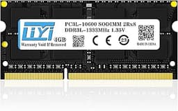 LIYI DDR3L RAM 4GB 1333MHz PC3L-10600 CL9 2Rx8 204-Pin Non-ECC Unbuffered 1.35V Laptop RAM SODIMM Notebook RAM Computer Memory RAM Module Upgrade