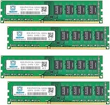 [32GB DDR3L RAM] DDR3L-1600 UDIMM 32GB Kit (4x8GB) 2Rx8 PC3L-12800U 8GB PC3-12800 DDR3-1600MHz 240 Pin DIMM Non ECC Unbuffered 1.35V/1.5V CL11 Dual Rank Desktop Memory Ram