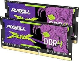 PUSKILL DDR4 Laptop RAM 32GB Kit (2x16GB) 3200MHz (PC4-25600) 260-Pin SODIMM CL22 1.2V - Plug and Play Upgrade for Gaming Laptops and Notebooks, Compatible with Intel & AMD