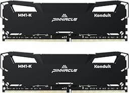 Pinnacle Konduit 16GB KIT(2x8GB) DDR4 3200MHz PC4-25600 CL16-18-18-38 XMP2.0 Overclocking 1.35V Compatible for AMD and Intel Desktop Gaming PC Memory Module RAM - Black