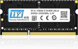 LIYI DDR3L/DDR3 RAM 4GB 1333MHz PC3L-10600/PC3-10600 CL9 2Rx8 204-Pin Non-ECC Unbuffered 1.35V/1.5V Laptop RAM SODIMM Notebook RAM Computer Memory RAM Module Upgrade