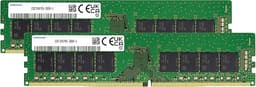 Samsung 64GB (2x32GB) DDR4 2666MHz PC4-21300 (PC4-2666V) CL19 UDIMM 2Rx8 Dual Rank 1.2V Non-ECC DIMM 288-Pin Desktop PC RAM Memory