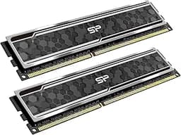 Silicon Power Value Gaming DDR4 RAM 16GB (2x8GB) 3200MHz (PC4 25600) CL16 1.35V Desktop Memory Module with Heatsink Camouflage Grey SP016GXLZU320BDAJ5