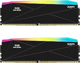 V-Color Manta XFinity DDR5 RGB Filler Solution - 2X Modules - 0GB RAM - Intel/AMD Compatible - Black w/Silver Light Rod