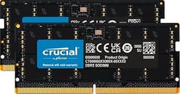 Crucial DDR5 RAM 32GB Kit (2x16GB) 5200MHz (or 4800MHz) SODIMM Laptop Computer Memory, Mini PC, High Performance RAM (or 4800MHz) - CT2K16G52C42S
