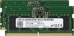 Mic(Micron) Original 16GB (2x8GB) DDR5 5600MHz PC5-44800 SODIMM Unbuffered Non-ECC 1Rx16 CL46 1.1v MTC4C10163S1SC56BD1 Notebook Laptop RAM Memory Module Upgrade Adamanta