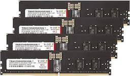 V-Color DDR5 64GB (16GBx4) 6000MHz CL30 1Rx8 Ultra Low-Timing OC R-DIMM (Overclocking ECC Registered DIMM) 1.4V Memory Ram for TRX50/WRX90 Workstation (AMD Expo) (TRA516G60S830Q)