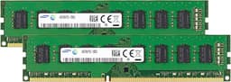 Samsung 8GB (2x4GB) DDR3 1600MHz PC3-12800 CL11 UDIMM 2Rx8 Dual Rank 1.5V Non-ECC DIMM 240-Pin Desktop PC RAM Memory