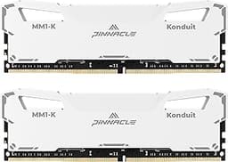 Timetec Pinnacle Konduit 32GB KIT(2x16GB) DDR4 3200MHz PC4-25600 CL16-18-18-38 XMP2.0 Overclocking 1.35V Dual Rank Compatible for AMD and Intel Desktop Gaming PC Memory Module - White