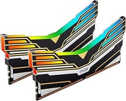 OLOy DDR4 RAM 16GB (2x8GB) Black Warhawk Aura Sync RGB 2666 MHz CL19 1.2V 288-Pin Desktop UDIMM (MD4U0826191BE0DA)