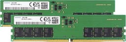 Samsung 32GB (2x16GB) DDR5 5600MHz PC5-44800 CL46 UDIMM 1Rx8 Single Rank 1.1V Non-ECC DIMM 288-Pin Desktop Computer RAM Memory