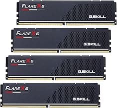 G.SKILL Flare X5 Series DDR5 RAM (AMD EXPO) 256GB (4x64GB) 6000MT/s CL34-44-44-96 1.35V Desktop Computer Memory U-DIMM - Matte Black (F5-6000J3444F64GX4-FX5)