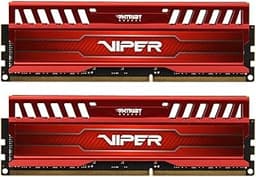 Patriot 8GB(2x4GB) Viper III DDR3 2400MHz (PC3 19200) CL10 Desktop Memory With Red Heatsink - PV38G240C0KRD