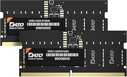 DATO DDR5 SODIMM 64GB Kit 32GBx2 Laptop RAM 5600MHz PC5-44800 CL46 1.1V 262-Pin Non-ECC unbuffered dimm, Notebook Memory Module