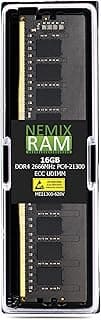 NEMIX RAM 16GB (1X16GB) DDR4 2666MHZ PC4-21300 2Rx8 1.2V CL19 288-PIN VLP ECC Unbuffered UDIMM Memory Compatible with Supermicro MEM-DR416L-CV02-EU26 ECC