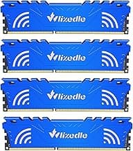 DDR3 RAM 32GB Kit (4x8GB) 1866MHz CL13 UDIMM, Desktop Memory Module PC3-14900 240-Pin 1.5V 2Rx8 Dual Rank Non-ECC Unbuffered PC Computer RAM Stick Upgrade - Blue