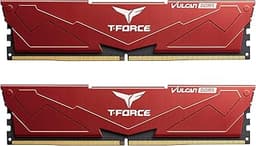 TEAMGROUP T-Force Vulcan DDR5 32GB (2x16GB) 5200MHz (PC5-41600) CL40 Intel XMP 3.0 & AMD Expo Compatible Desktop Memory Module Ram Red - FLRD532G5200HC40CDC01