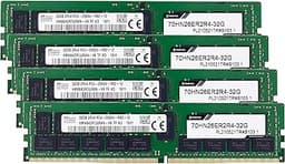 Timetec Hynix 128GB Kit (4x32GB) DDR4 2666MHz PC4-21300 Registered ECC 1.2V CL19 2Rx4 Dual Rank 288 Pin RDIMM Server Memory RAM Module Upgrade (128GB Kit (4x32GB))