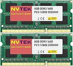 16GB (2X8GB) DDR3 1600MHZ PC3-12800 SODIMM 2Rx8 1.35V 204-PIN Non-ECC Laptop PC Computer Memory KIT