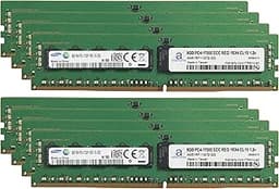 Factory Original 64GB (8x8GB) Compatible for HP Proliant Servers DDR4 2133MHZ PC4-17000 ECC Registered Chip RDIMM 1Rx4 CL15 1.2v Server Memory RAM Upgrade Adamanta