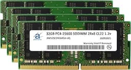 128GB (4x32GB) Compatible for MSI DDR4 3200MHz PC4-25600 SODIMM 2Rx8 CL22 1.2v Laptop Upgrade