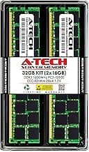 A-Tech 32GB Kit (2x16GB) RAM for Dell PowerEdge M910, M915, R410, R510, R610, T410, T610, T710 | DDR3 1600MHz PC3-12800 ECC RDIMM 2Rx4 1.5V Registered Server Memory Upgrade