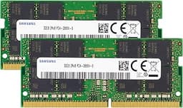 64GB (2x32GB) DDR4 2666MHz PC4-21300 (PC4-2666V) CL19 SODIMM 2Rx8 Dual Rank 1.2V 260-Pin Laptop, Notebook RAM Memory