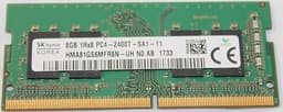 HMA81GS6MFR8N-UH SK hynix 1Rx8 8GB DDR4 PC4-19200 2400MHz Laptop Memory Module
