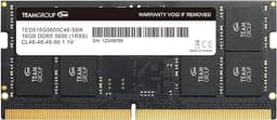 TEAMGROUP Elite SODIMM DDR5 16GB 5600Mhz (PC5-44800) CL46 Non-ECC Unbuffered 1.1V 1Rx8 Single Rank 262 Pin Laptop Memory Module Ram - TED516G5600C46A-S01
