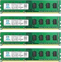 Motoeagle16GB Kit (4 X4GB) PC3-10600U DDR3 1333MHz UDIMM RAM, 4GB DDR3 DIMM Memory, CL9 1.5V 240-Pin Desktop 2RX8