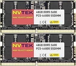 96GB (2X48GB) DDR5 5600MHZ PC5-44800 2Rx8 1.1V CL46 262-PIN Non-ECC SODIMM Laptop AIO PC Computer Memory KIT