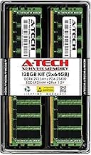 A-Tech 128GB Kit (2x64GB) DDR4 2933MHz PC4-23400 ECC LRDIMM 4Rx4 (4DRx4) Quad Rank 1.2V Load Reduced DIMM 288-Pin Server RAM Memory Upgrade Modules (A-Tech Enterprise Series)