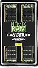 NEMIX RAM 32GB (2X16GB) DDR3 1866MHZ PC4-14900 2Rx4 1.5V CL13 240-PIN ECC RDIMM Registered Server Memory KIT Compatible with Apple Mac Pro 2013 MacPro6,1