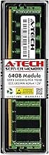 A-Tech 64GB DDR4 2400MHz PC4-19200 ECC LRDIMM 4Rx4 (4DRx4) Quad Rank 1.2V Load Reduced DIMM 288-Pin Server RAM Memory Upgrade Module (A-Tech Enterprise Series)