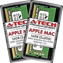 A-Tech 16GB Kit (2x8GB) RAM for Apple iMac & Mac mini (2018, 2019 & 2020) | DDR4 2666 MHz SODIMM PC4-21300 / PC4-21333 260-Pin SO-DIMM Memory Upgrade
