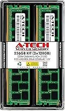 A-Tech 256GB Kit (2x128GB) DDR4 2666MHz PC4-21300 ECC LRDIMM 8Rx4 (3DS 2S4Rx4) Octal Rank 1.2V Load Reduced DIMM 288-Pin Server RAM Memory Upgrade Modules (A-Tech Enterprise Series)