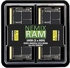 NEMIX RAM 16GB (2X8GB) DDR5 4800MHZ PC5-38400 1Rx8 1.1V CL40 262-PIN Non-ECC Unbuffered SODIMM Laptop PC Memory KIT Compatible with Dell Precision 3570 Mobile Workstation