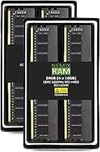 NEMIX RAM 64GB (4X16GB) DDR5 5600MHZ PC5-44800 1Rx8 1.1V CL46 288-PIN ECC Unbuffered UDIMM Memory KIT