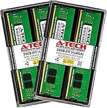 A-Tech 32GB RAM Kit for Lenovo ThinkStation P620 (4 x 8GB) DDR4 3200 MHz PC4-25600 ECC Registered RDIMM 288-Pin 1Rx8 Single Rank Server Memory Upgrade