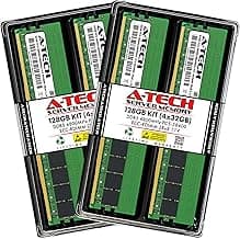 A-Tech 128GB Kit (4x32GB) RAM for Dell PowerEdge HS5610, HS5620, R660, R6615, R760, R760xd2, R7615, R7625, R860, XE9640 | DDR5 4800MHz PC5-38400 EC8 RDIMM 2Rx8 ECC Registered Server Memory Upgrade