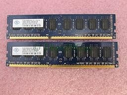 NT2GC64B8HA0NF-CG 4GB 2 x 2GB PC3-10600U DDR3 1333 Desktop Memory Kit