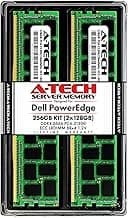 A-Tech 256GB (2x128GB) Memory for Dell PowerEdge R440, T440, R540, R640, T640, M640, FC640, R740, R740XD, R940, C6420 | DDR4 2666MHz ECC LRDIMM PC4-21300 8Rx4 1.2V 288-Pin DIMM Server RAM Upgrade Kit
