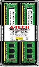 A-Tech Server 16GB Kit (2 x 8GB) 2Rx8 PC3-10600E DDR3 1333MHz ECC Unbuffered UDIMM 240-Pin Dual Rank DIMM 1.5V Workstation Server Memory RAM Upgrade Stick Modules (A-Tech Enterprise Series)