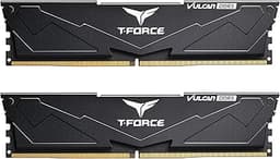 TEAMGROUP T-Force Vulcan DDR5 32GB (2x16GB) 6000MHz (PC5-48000) CL38 Desktop Memory Module Ram (Black) for Chipset 600 700 Series XMP 3.0 Ready - FLBD532G6000HC38ADC01