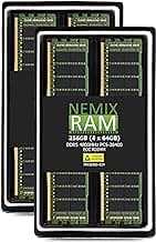 NEMIX RAM 256GB (4X64GB) DDR5 4800MHZ PC5-38400 2Rx4 1.1V CL40 288-PIN ECC RDIMM Registered Server Memory KIT Compatible with ASUS 2U4N High Density Immersion Cooling Server RS720Q-E11-IM